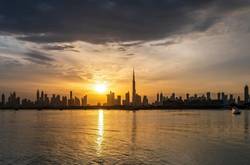 UAE Skyline And Waterway