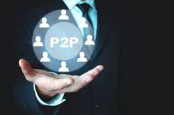 Peer-to-Peer Diagram And Businessman