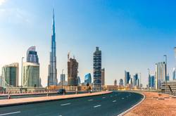 Buildings In Dubai And Road