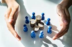 Stock Photo of Crowdfunding Which Is A Way Of Public Financing