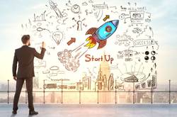 Man On Clear-board Making Startup Plan