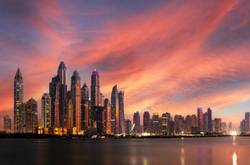 Evening Light On UAE Buildings