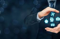 Businessman With Tax Diagram