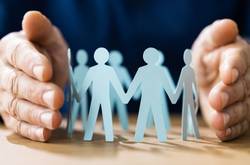 Hands And Paper Man Cutouts