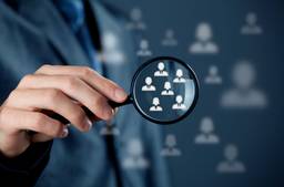 Stock Photo Of Target Audience Under Magnifying Glass