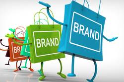 Word "Brand" Written On Bags