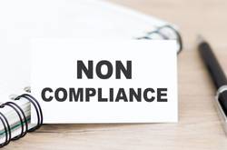 Non-Compliance Sign