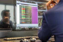 Business Man Working At Computer