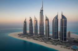 Beachside And Cityscape View Of Dubai