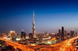 Evening View Of Dubai