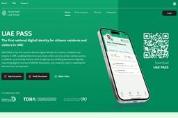 Screenshot Of UAE Pass Application Website Required For NOC Applications